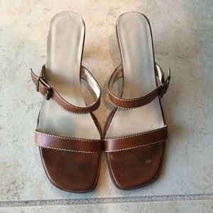 Tan Leather Ralph Lauren Sandals